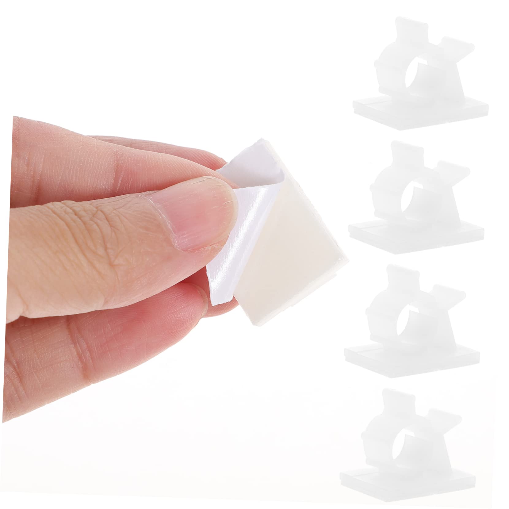 SHINEOFI 2 Sätze Kabelclips Selbstklebend Kabelmanagement Werkzeug Für Büro Zuhause Praktische Kabelhalter Zur Befestigung An Oberflächen Schwarz Langlebig 100 Stück * 2