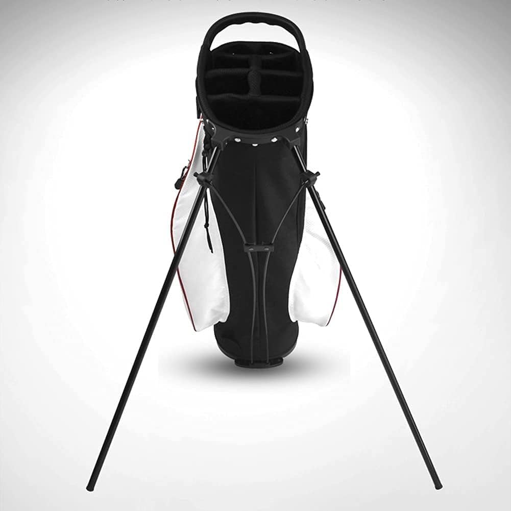 Unisex Adult Golf Bag with Stand with 6 Way Organizer Dividers and Dual Straps Portable Golf Bag with Waterproof Wear-Resistant Durable Fabric Sunday Golf Bag (Color : White)