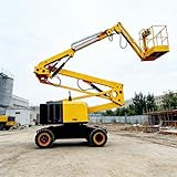 Hydraulic Mini Wheeled Crane with Telescopic Boom & Fly Jib, Portable Lifting Equipment for Construction, Warehouse & Industrial Use