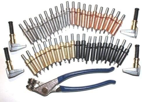 Spring Cleco Fastener Kit with pliers Long Reach 0-1/4". 45 Piece NEW