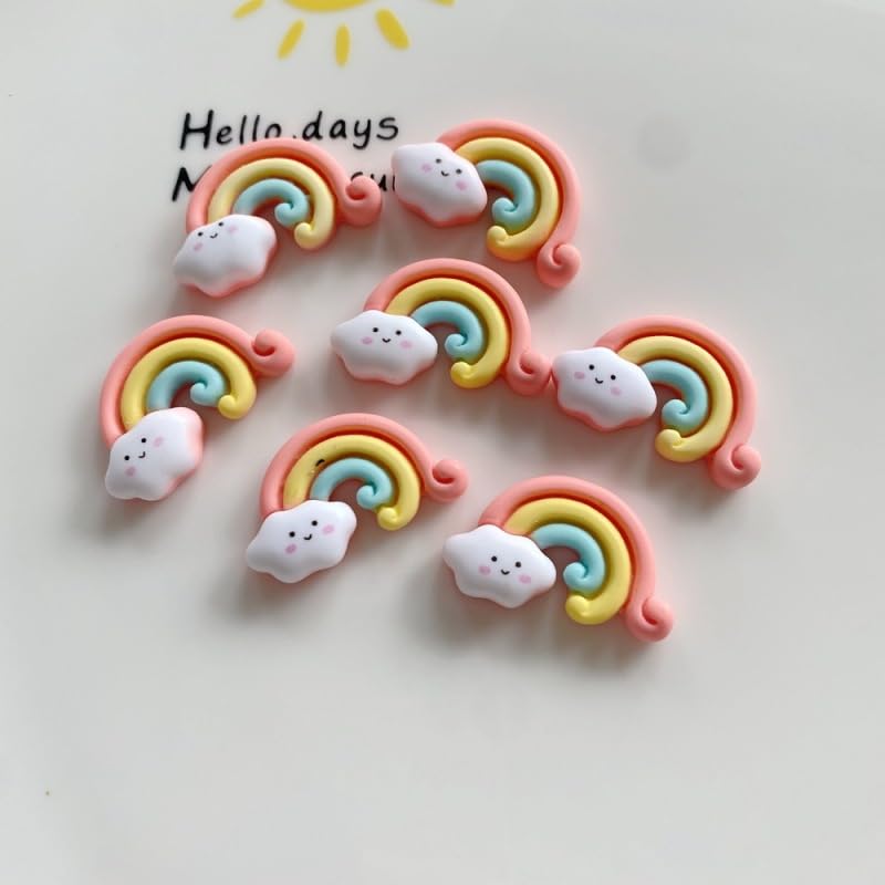 Image of AK Store (Pack of 4) 3D Cute Cartoon Shape Rubber Pencil Erasers, School Stationery for Kids, Boys Girls, Birthday Return Gifts (Rainbow with Cloud)