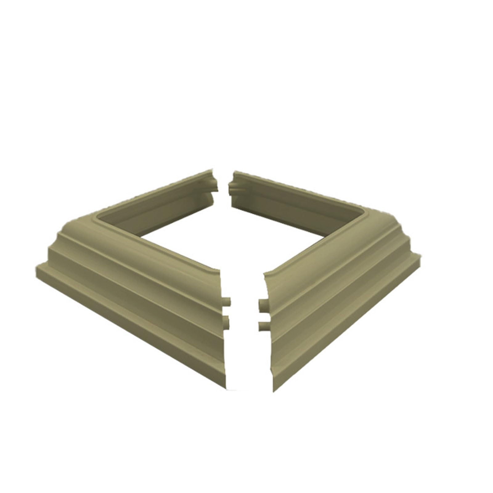 Type Fence Post Skirt Railing Decorative Base PVC Posts Column Wraps for Easy Installation and Maintenance for Hand and Stair Rails