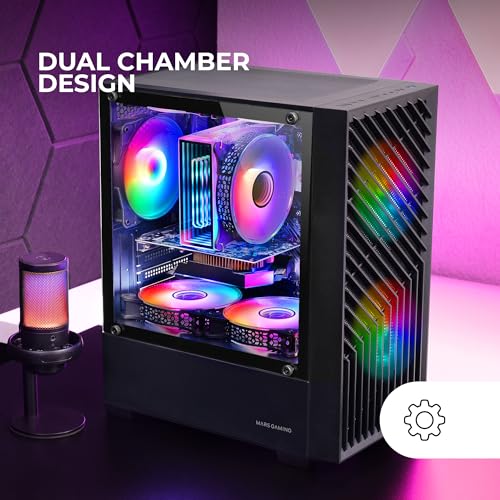 MARS GAMING Modèle : Boitier Mini Tour Micro ATX MC Vortex RGB avec panneau vitré Neuf - vue 7