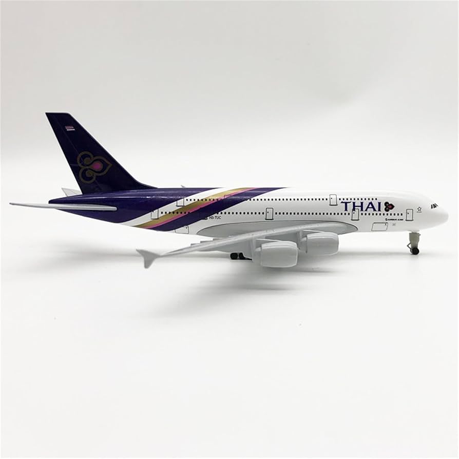 Amazon.co.jp: 1/400スケール合金製飛行機 タイ国際航空 A380