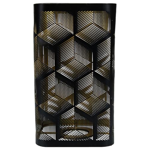 LEDMOMO 鉄製ブラックペンダントライトシェード 方形シンプルデザイン 防錆加工済み インテリア照明交換用カバー 室内用吊り下げランプ用