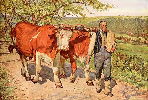 Tableau Eugène Burnand Le Fermier affiche dart mural vintage 60x90cm pour décoration salon