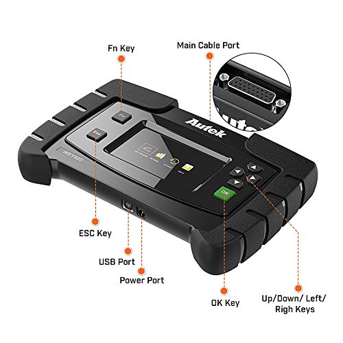 Autek IKey820 Key Fob Programming Tool for All Cars Immobilizer Pin Code Reader Car Key Programmer Black