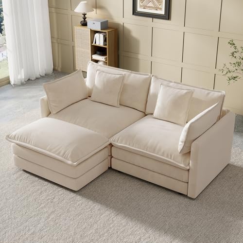 Nicecmft Modular Sectional Sofa, 76.7 Inch L-Shaped...