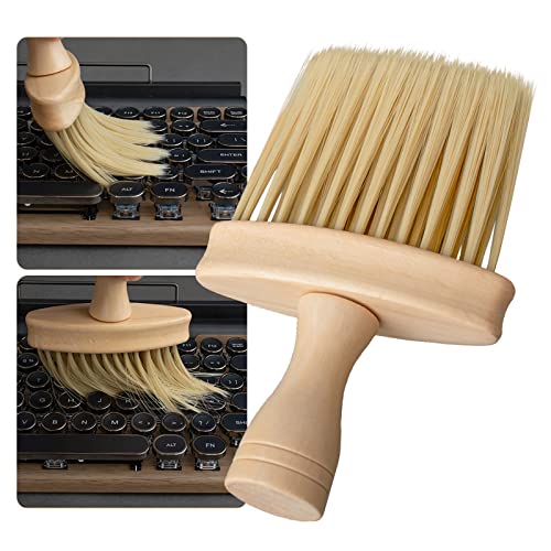Cepillo de limpieza de teclado, de madera, antiestático, para ordenador portátil, herramienta de limpieza de espacio estrecho