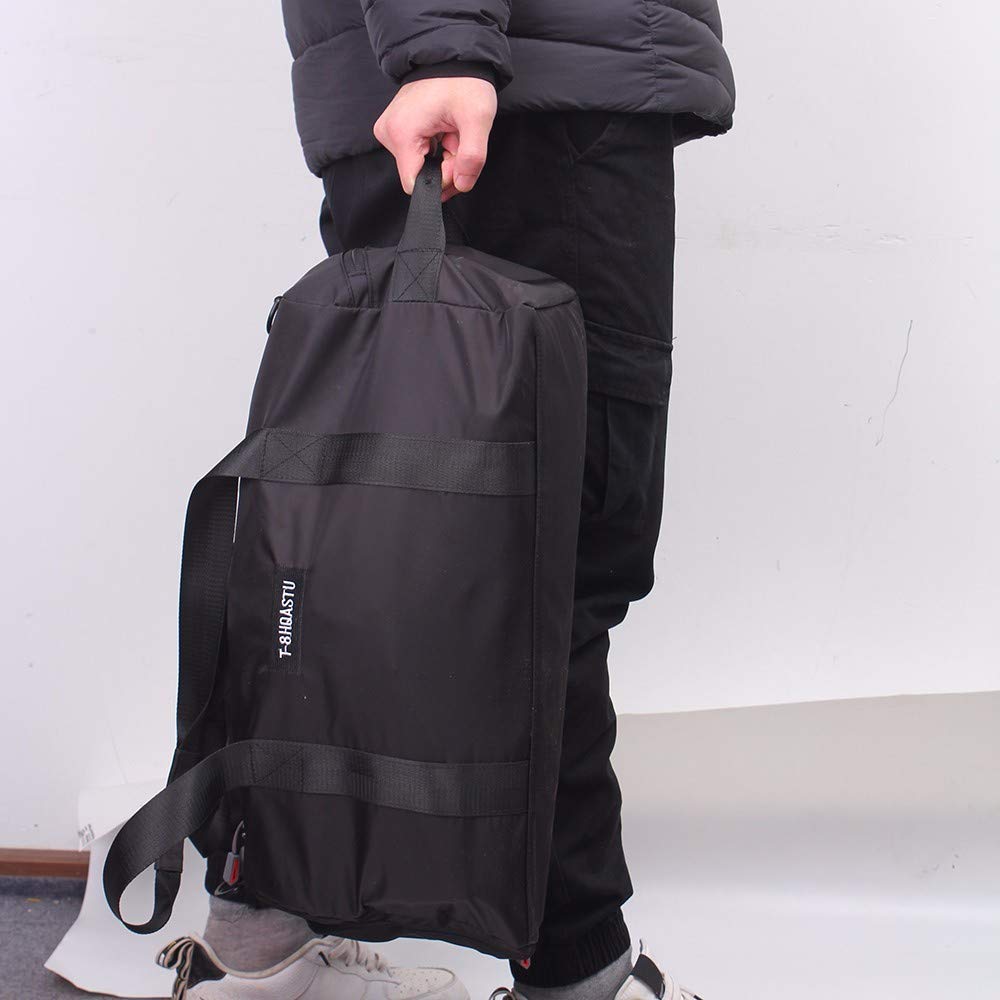 Borsa Da Palestra Sportiva 20-35L Con Tasca Bagnata e Scomparto Per Scarpe Borsa Da Viaggio Impermeabile Da Viaggio Per Donna e Uomo (black)