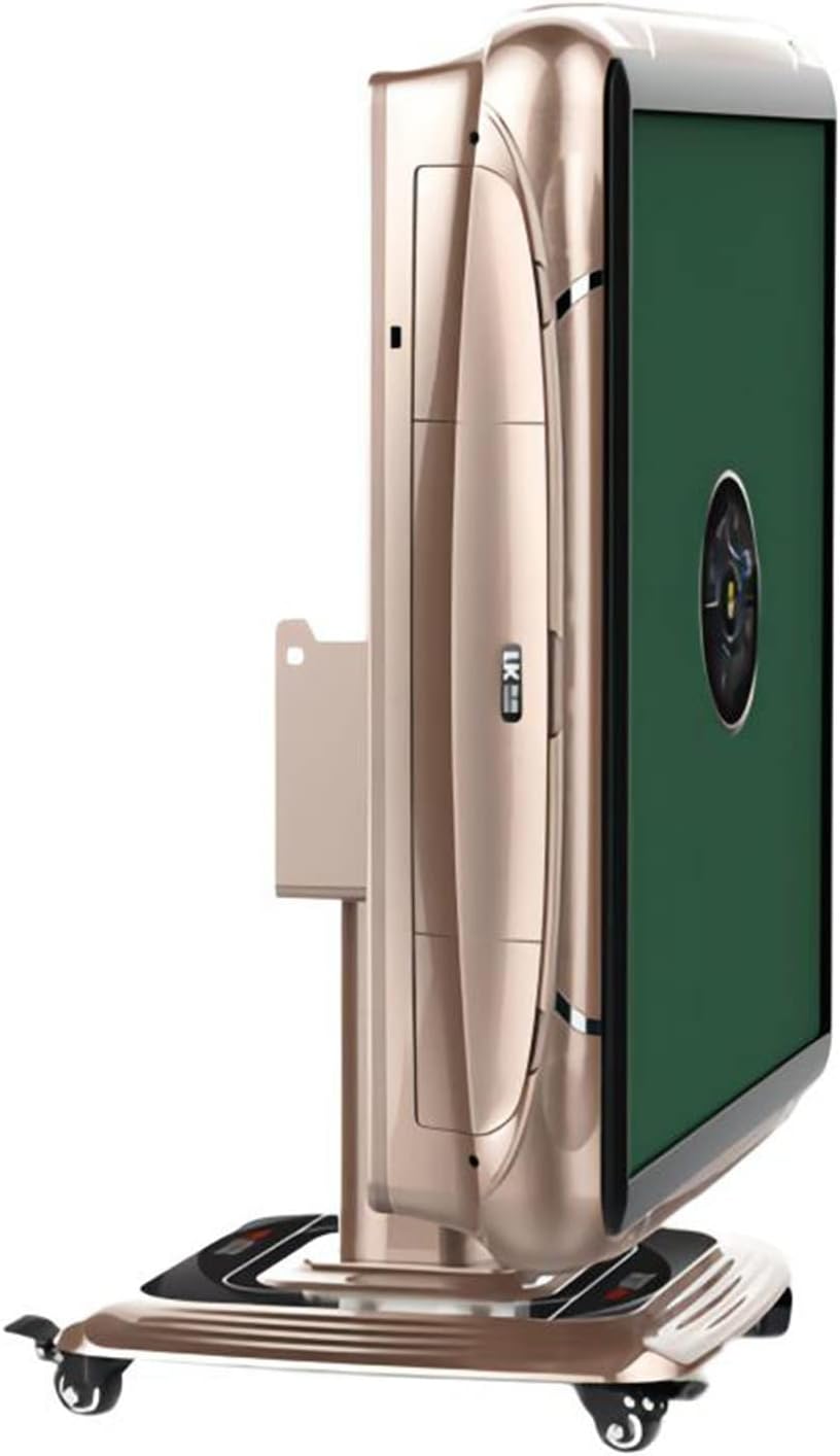 Folding Automatic Mahjong Table with Wheels, Ashtray, Cup