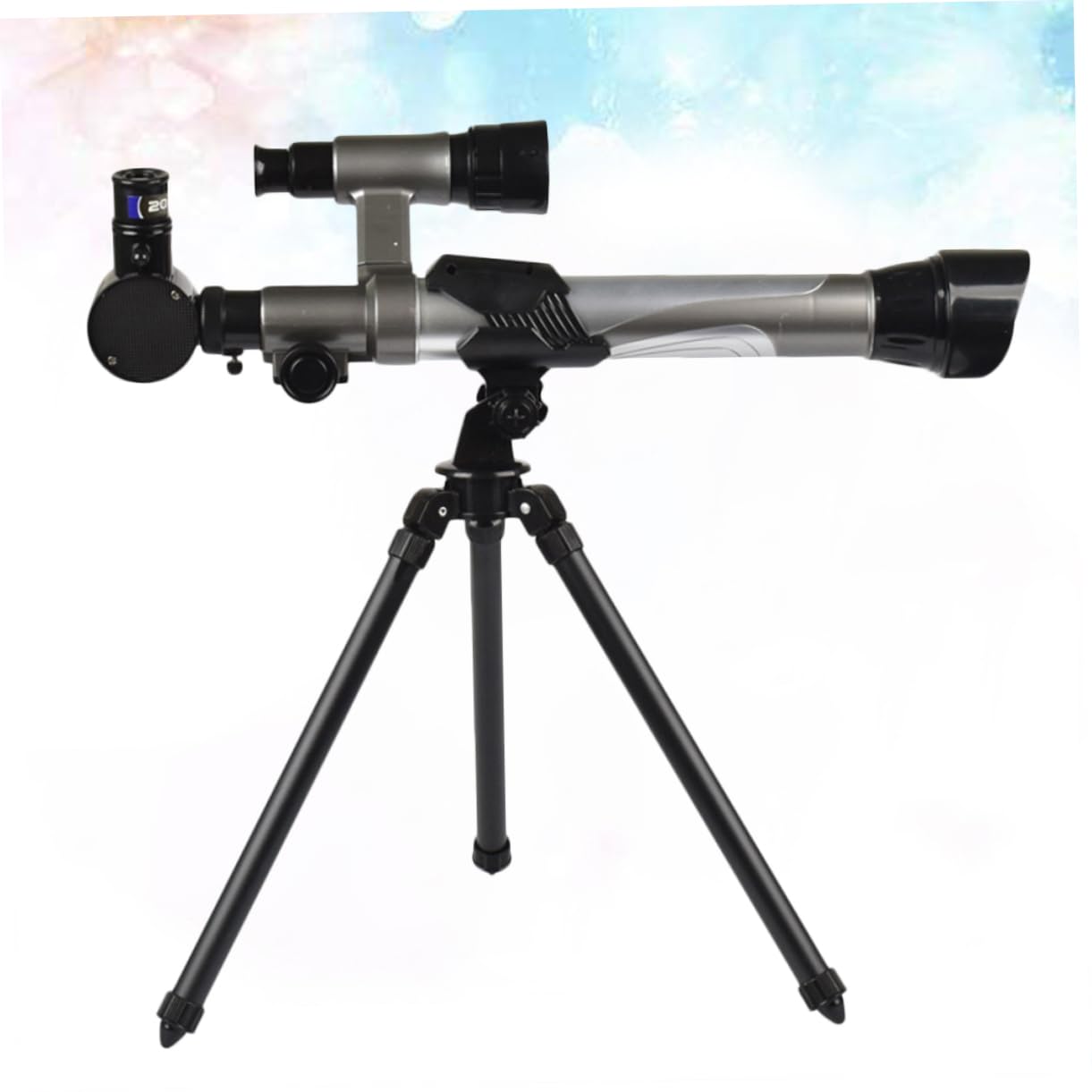 Angoily Outdoor Astronomical Telescope with Tripod and Eyepiece Educational Space for Beginners for Stargazing and Observation Black