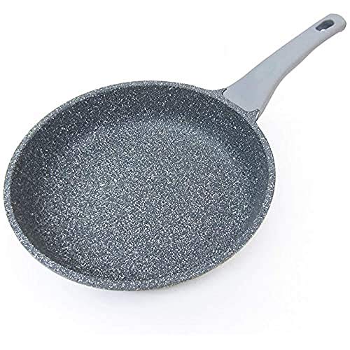 cocisana Sartén de Aluminio Fundido a presión 3 Capas con Mango Suave y de Tacto frío (Gris,...