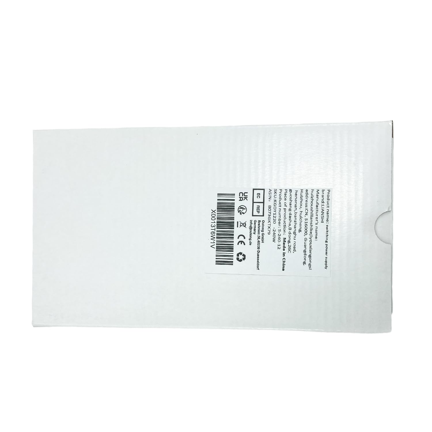 Fuente de alimentación 12V 20A 240W AC220V a DC12V transformador de conversión con protección contra cortocircuito y sobrecarga