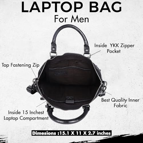 Genuine Leather Laptop Bag For Men 15 Inch, Messenger Bag For Women3