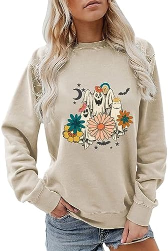 Sweat-shirt d’Halloween pour femmes, mode pour dames, imprimé Halloween Chris… Sweat-shirt d’Halloween pour femmes, mode pour dames, imprimé Halloween Chris…