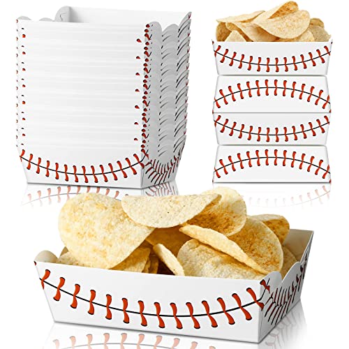 60 Pack Baseball Party Supplies Set Birthday Decorations Disposable Boats Paper Food Serving Tray for Concession Food, Condiment, Carnivals (Baseball) 60 Pack Baseball Party Supplies Set Birthday Decorations Disposable Boats Paper Food Serving Tray for Concession Food, Condiment, Carnivals (Baseball)