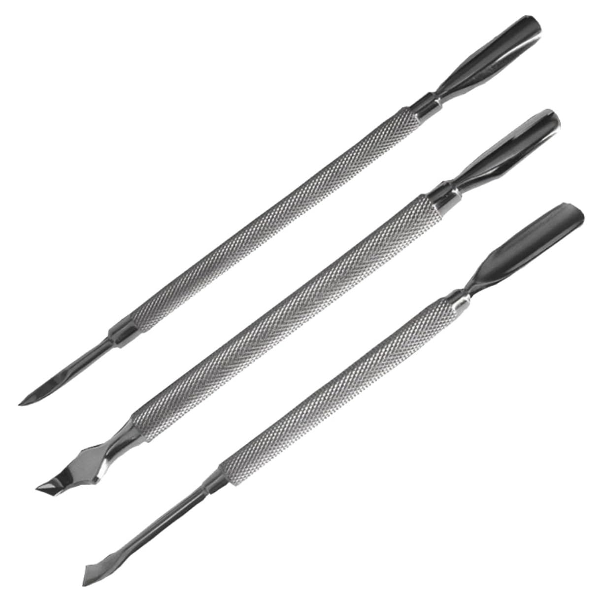 Didiseaon Nail Cuticle Pusher Tool Set Double-end Nail Polish Remover Stainless Steel Exfoliating Manicure Tools