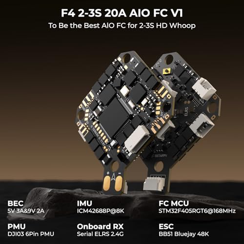 BETAFPV Pavo20 Pro Whoop Drone Quad 2.2inch Cinewhoop with HD Digital Bracket, 1104 7200KV Motor, F4 2-3S 20A FC, COB LED Strip Compatible for DJI O3/Caddx Vista/Runcam Link for FPV Freestyle Shooting - Image 4