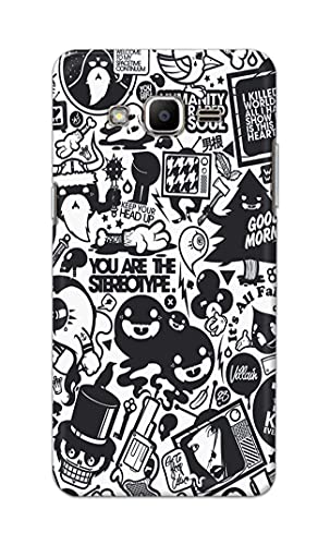 Image of Printed Hard Back Cover Case for Samsung Galaxy J2 2015 | Samsung Galaxy J2 2017 Back Cover (Mixed Cartoon) -1302