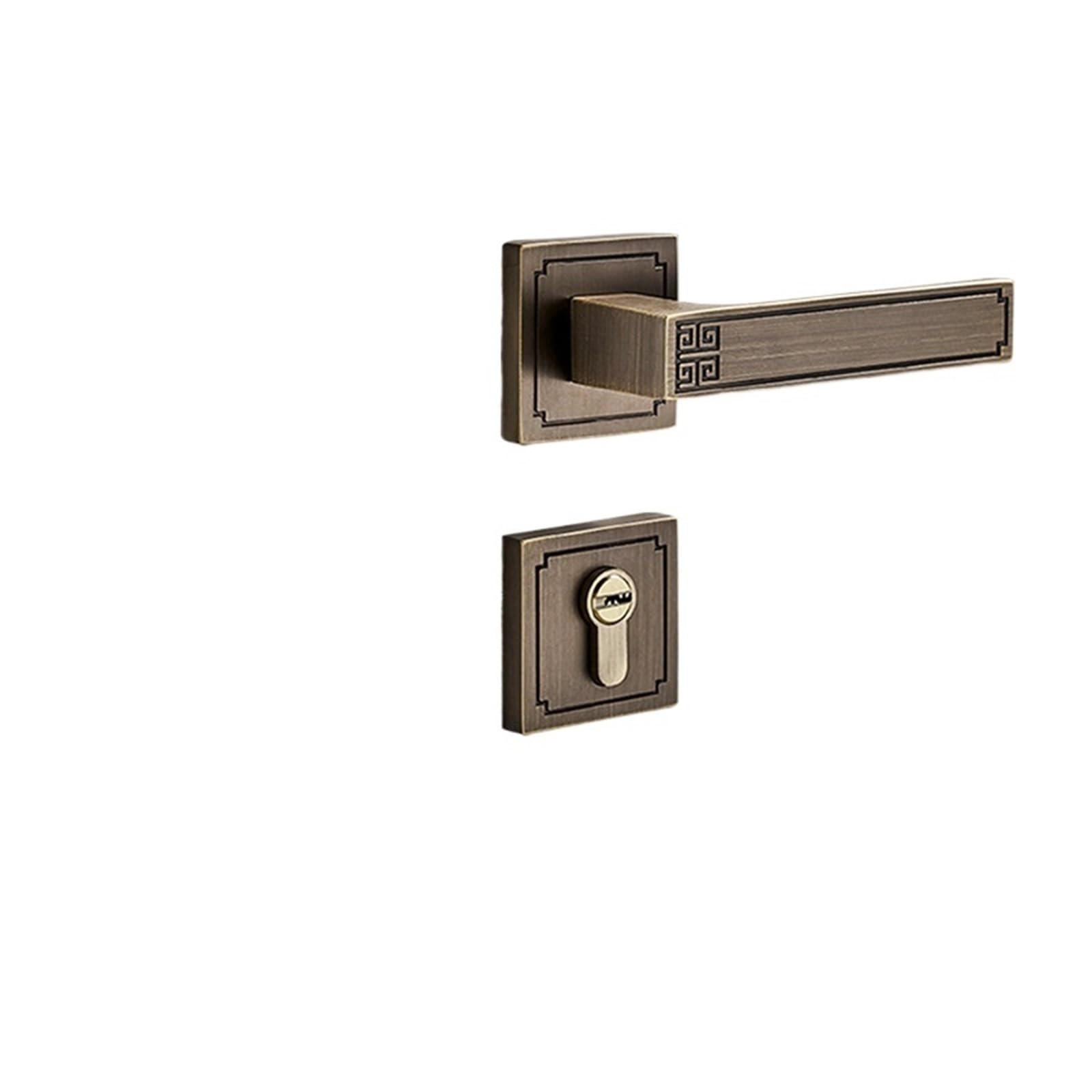 Serrure de porte en cuivre pur pour réparer une poignée usée