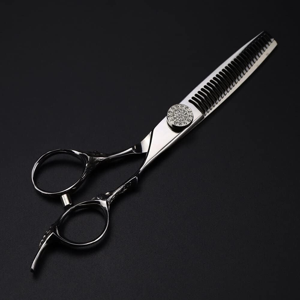 ヘアカットはさみプロフェッショナル日本 440c 6 インチはさみ高級ヘアカットはさみ散髪間伐理髪はさみ理髪はさみ (セット)