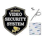 Warning-24-Hour-Security-Camera-System-in-Operation-Professional-Classic-Design-Heavy-Duty-Dibond-Aluminum-Home-Property-Surveillance-SignsVideo-Surveillance-Wall-Sign-Reflective