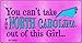SMART BLONDE North Carolina Girl Novelty Metal Key Chain KC-9824