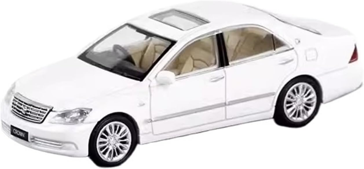 1/64 for Crown Twelfth Generation Diecast Model Car Metal Chassis Shock Absorption Collection Model Ornaments(White,No Box)