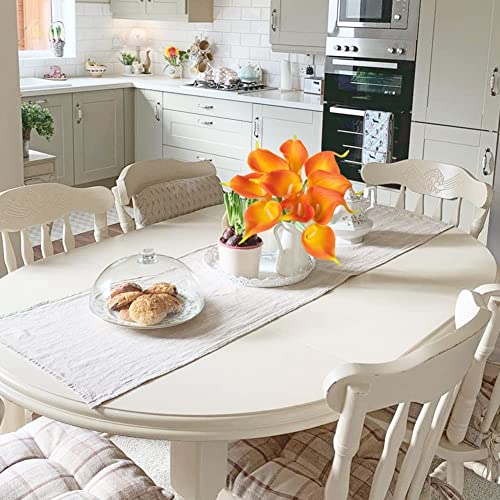 Image of TIED RIBBONS 10 Pcs Artificial Calla Lily Flowers Bunch for Vase&Flower Pots (33 Cm Each, Multi) Home Decor Item for Living Room Centerpiece Corner Table Decorations (Pot Not Included) - Silk