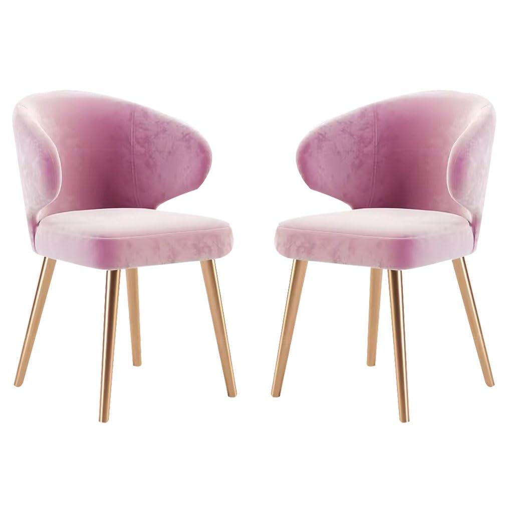 ベルベット ピンク 椅子 2脚セット　モダンチェア 楽天市場】ダイニングチェア ベルベット くすみカラー ベロア