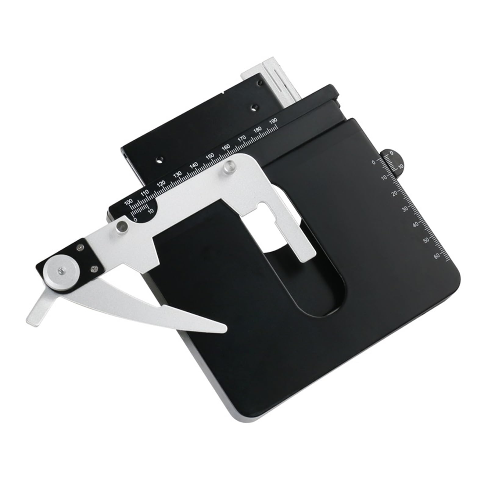 Microscopio acoplable Etapa mecánica calibrador móvil Vernier con Escala para microscopio biológico calibrador micrómetro