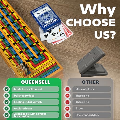 Juego de Mesa Cribbage con Tablero Plegable de Madera miniatura 6