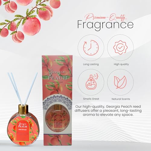 Brooklyn Fragrance Co. Georgia Peach Aroma Diffuser 100ML miniatura 3