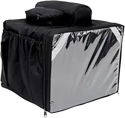 Mochila Bag Motoboy Delivery Com Isopor - 45 Litros Entregas Pizza Lanches