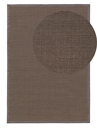 benuta Nest Sisal Naturfaser Teppich Sana - Grau 80x150 cm - Robuster Teppich für Esszimmer & Wohnzimmer - 100% Sisal Naturfaser - Zeitloses Design