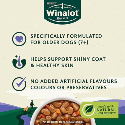 WINALOT Meaty Chunks Senior Mixed in Gravy Wet Dog Food 12x100g - Image 6