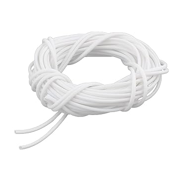 Boundless PVC Machine Wire Organizer Tube Pipe Sleeve Casing Cable Markers Marking 90FT Length White