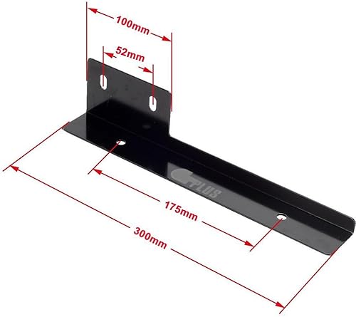 Miniatura 4 de GTP Barra de montaje del soporte del relocator de la placa del parachoques delantero  Ajuste universal  Negro clásico