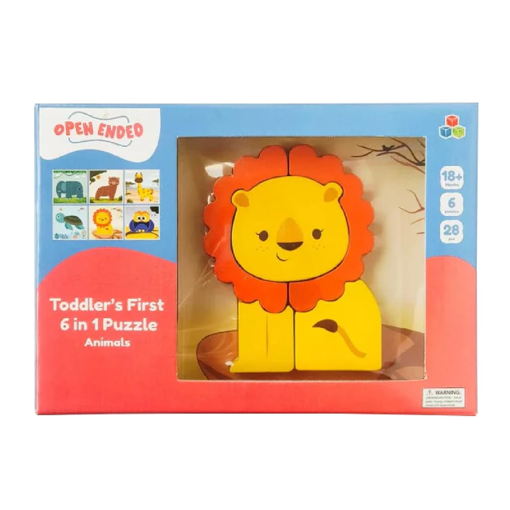 Buy Open Ended Toddler's First 6 in 1 Puzzle - Animals Online at Low ...