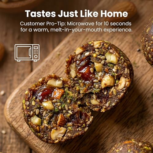 Image of DOCTOR MORINGA Laddoo 300g - Protein & Fiber-Rich Energy Balls | Traditional Indian Sweet with Dates & Dry Fruits, Jaggery Powder | Festive Mithai for Gifting & Celebrations | Ready to Eat Laddu | Suitable for All Seasons - Pack of 1