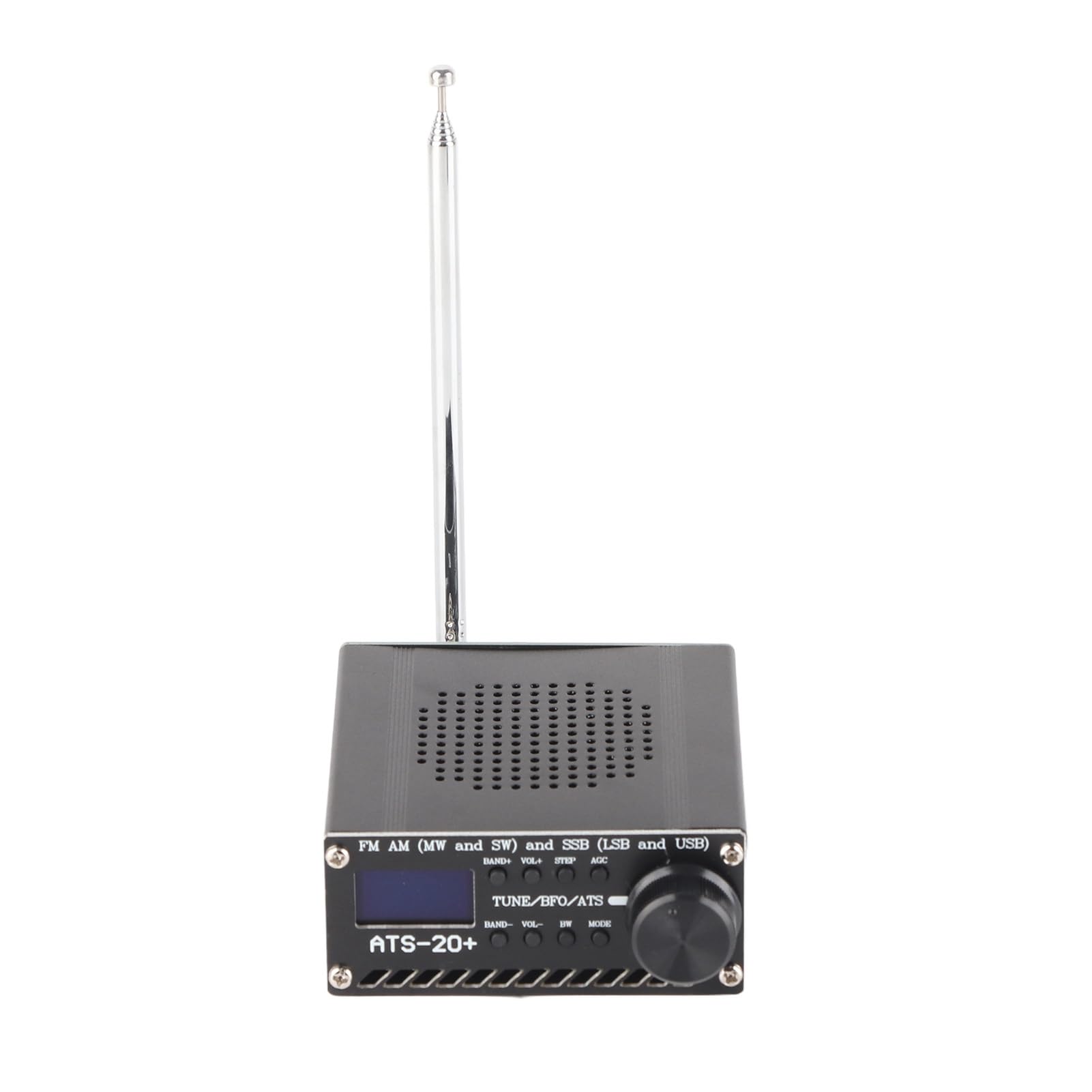 Récepteur Radio Pleine Bande Récepteur Radio Pleine Bande, Récepteur Radio Portable Pleine Bande AM FM SSB LSB USB Scanner Radio Pleine Bande avec Antenne Récepteur de Bande MW