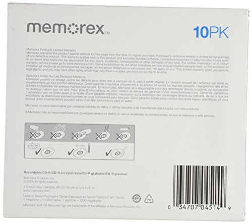 Memorex 700Mb 52X Cd-R (10 -Pack) #TOP1