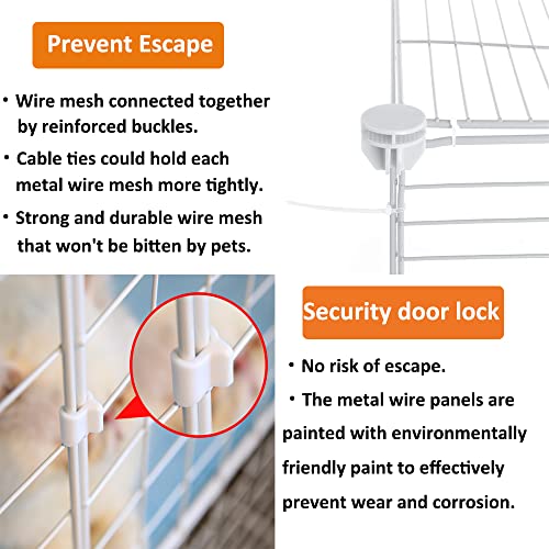 DuvinDD 3-Story Cat Cage Indoor Cat Kennels Crate, Metal Wire Cat House Indoor Durable Pet Enclosure for Rabbit, Bunny… - Image 6