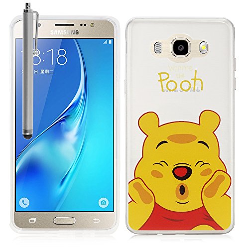 Tienda vcompu00ae Transparente Silicona TPU Funda Carcasa con diseño de Dibujos Animados Disney para Samsung Galaxy J5u00a0(2016)