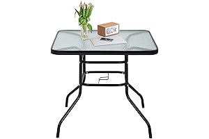 Outdoor & Patio Dining Table with Umbrella Hole