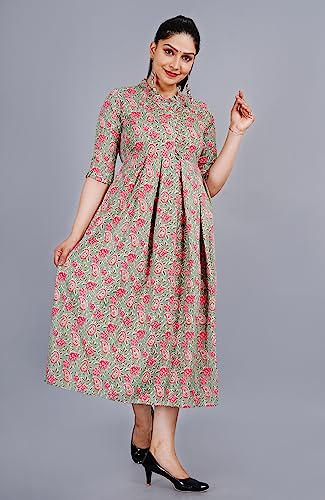 Image of Women's Floral Print Anarkali Kurta for Girls
