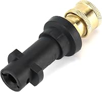 QWORK 1/4 Hüvelyk Sárgaréz Gyorscsatlakozó Kärcher K2 K3 K4 K5 K6 K7 Nyomásmosóhoz - 1/4 pulgada, Brass 7