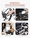 VEVOR Mechanics Tool Set and Socket Set, 450 Pcs, 1/4, 3/8 and 1/2 inch Drive Deep and Standard Sockets, SAE Metric Mechanic Tool Kit with Bits, Wrenches, Accessories, Storage Case with Orange Drawer