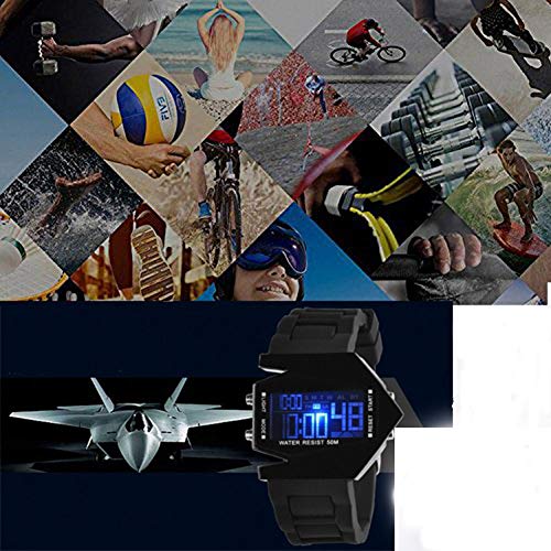 MASTOP Mens Womens Digital Watch 30M Waterproof Sport Electronic Quartz Silicone Watch for Student Age Above 104